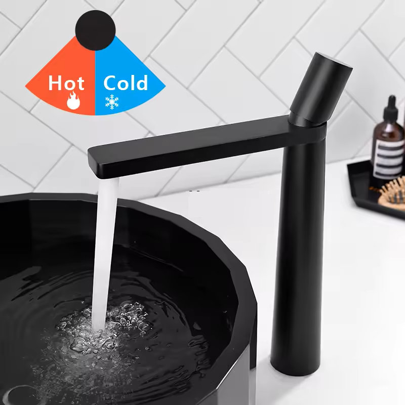 Robinet haut pour vasque salle de bain en laiton