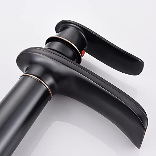 Robinet haut cascade vintage pour vasque salle de bain en laiton
