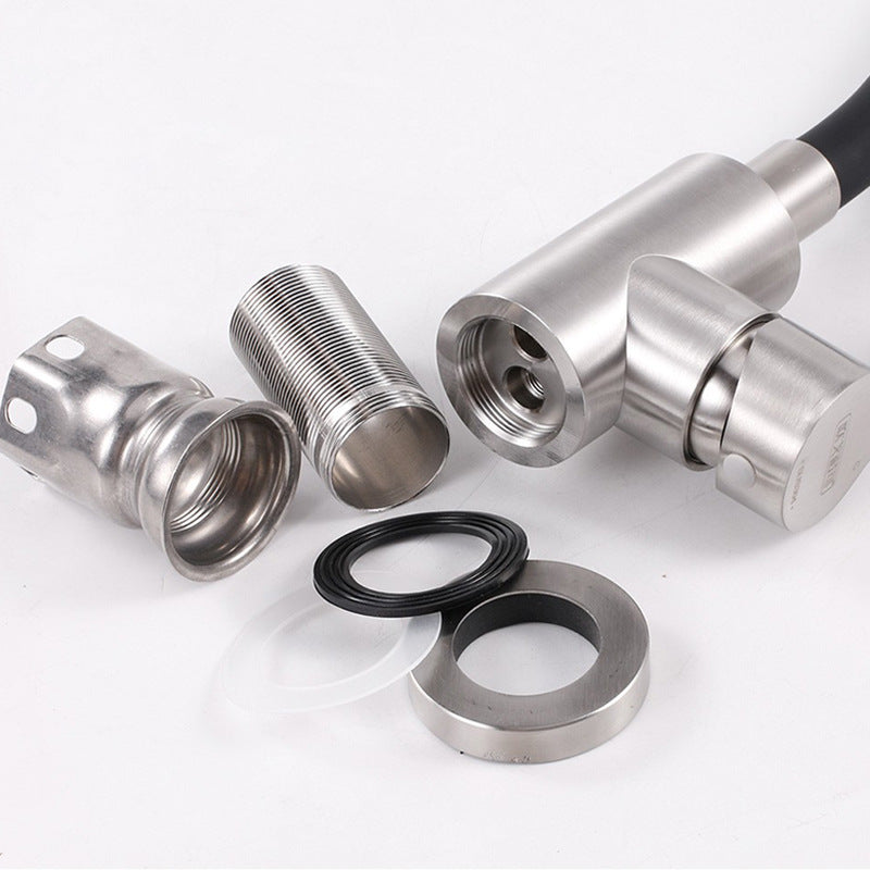 Robinet flexible pour cuisine col de cygne en inox