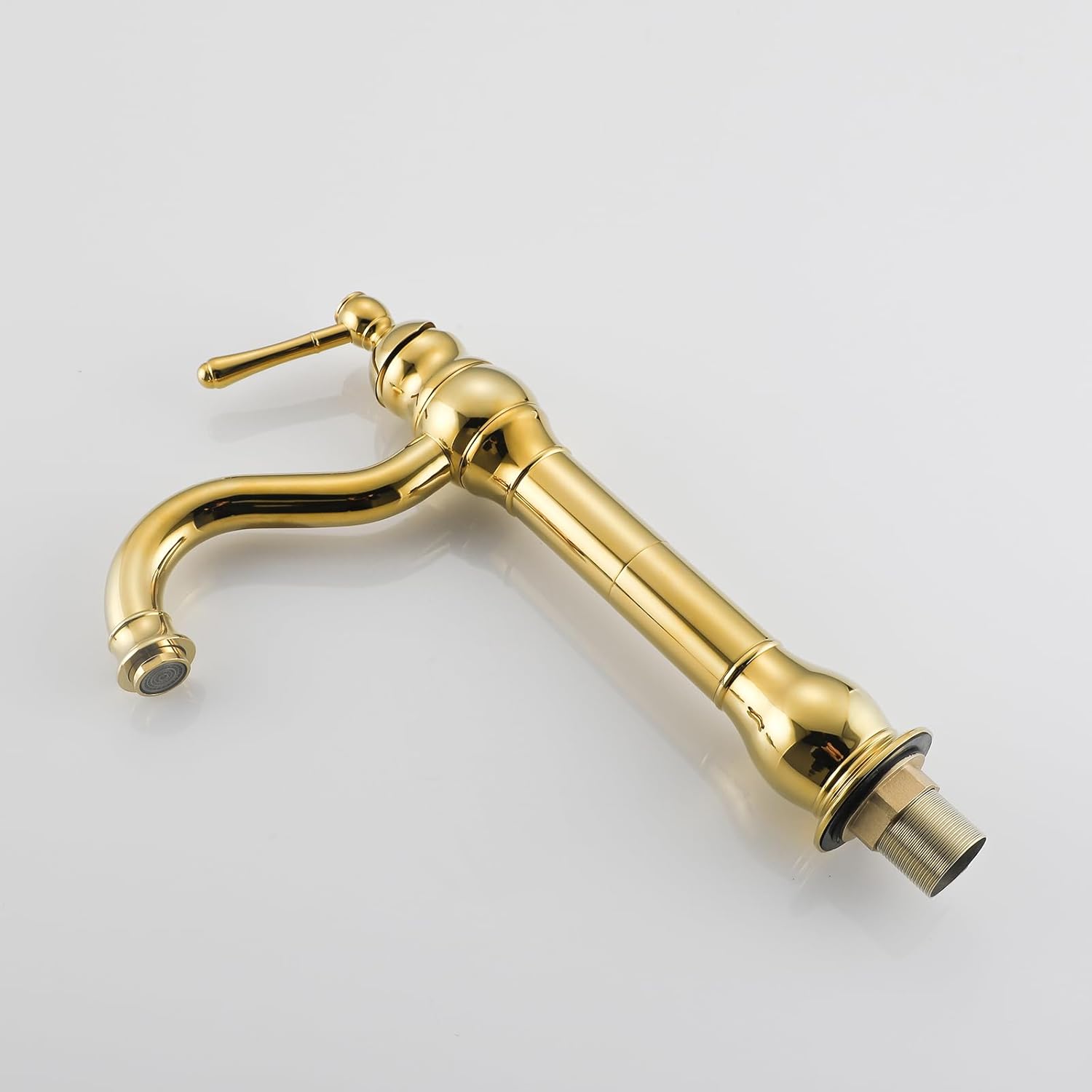 Robinet haut vintage pour vasque salle de bain en laiton
