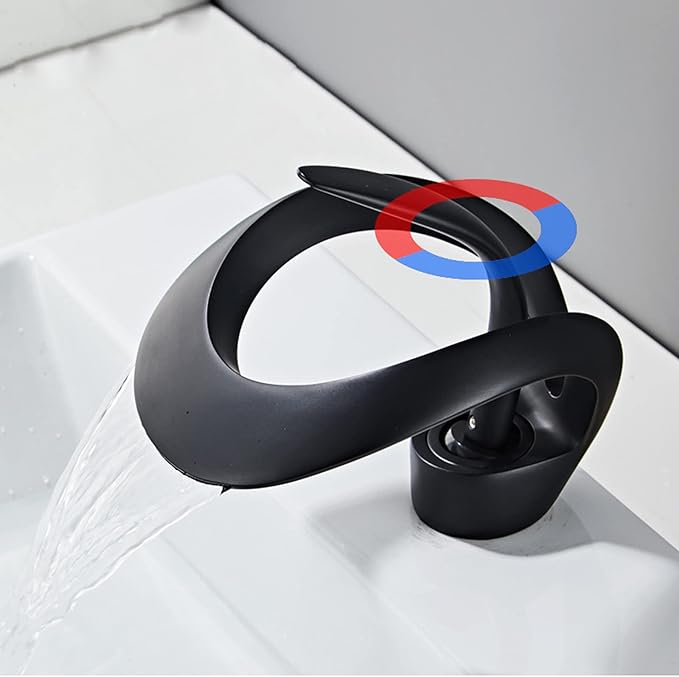 Robinet cascade salle de bain en laiton