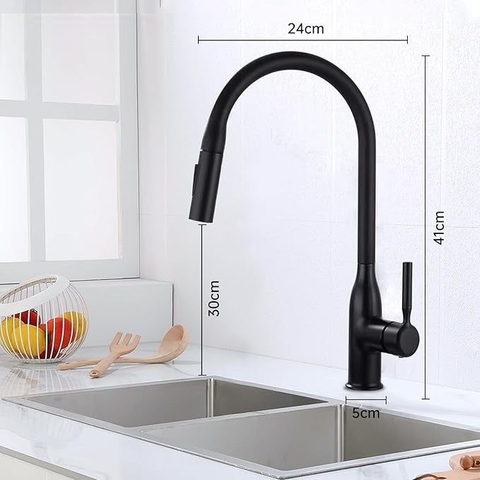 Robinet de cuisine avec douchette extractible en Laiton