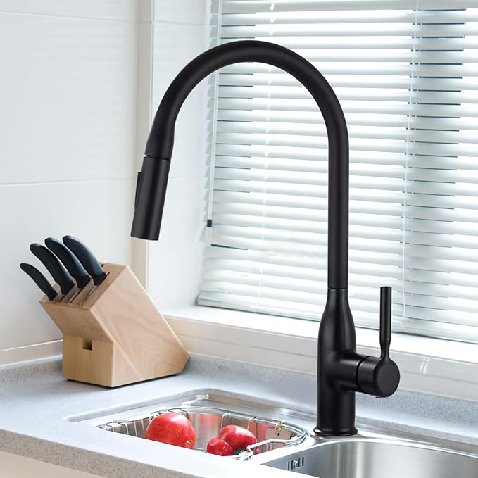 Robinet de cuisine avec douchette extractible en Laiton