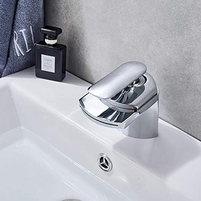Robinet salle de bain cascade 3 voies en laiton