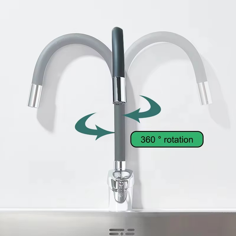 Robinet de cuisine flexible en laiton