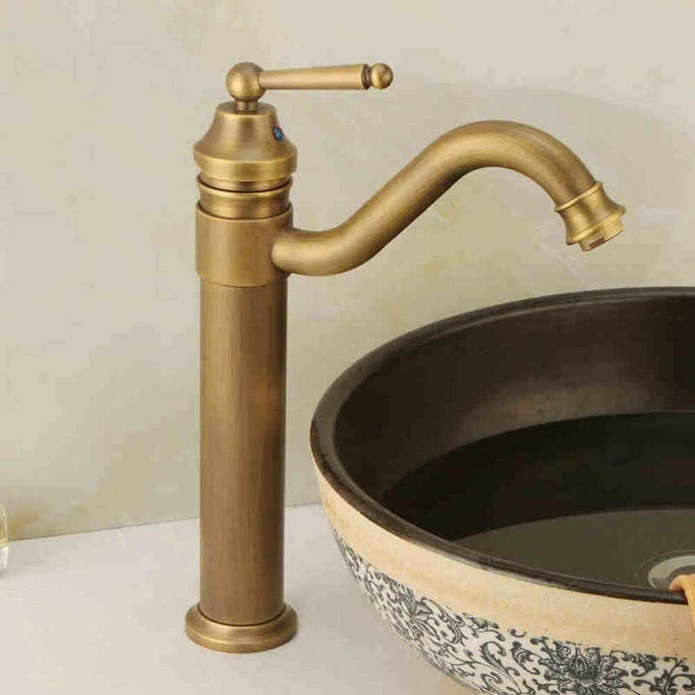 Robinet haut vasque salle de bain vintage en laiton