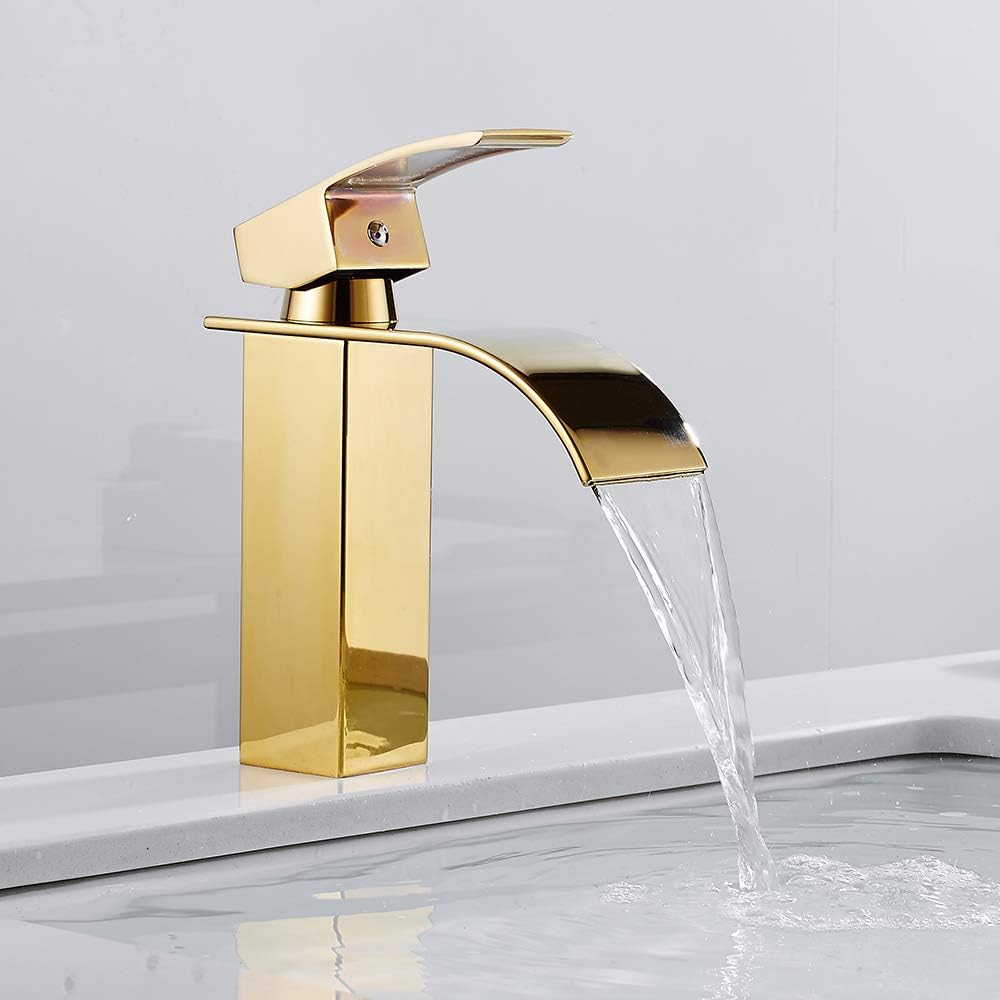 Robinet cascade salle de bain en laiton