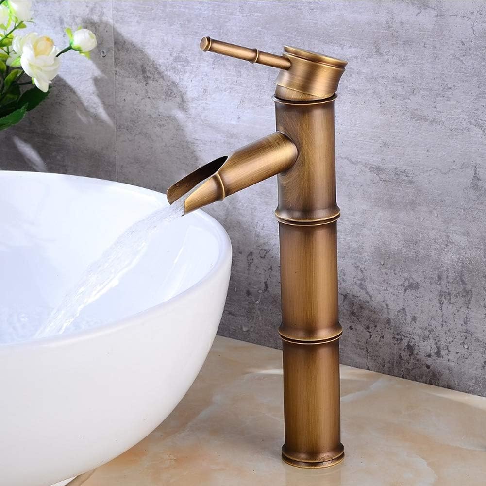 Robinet haut cascade pour vasque en laiton