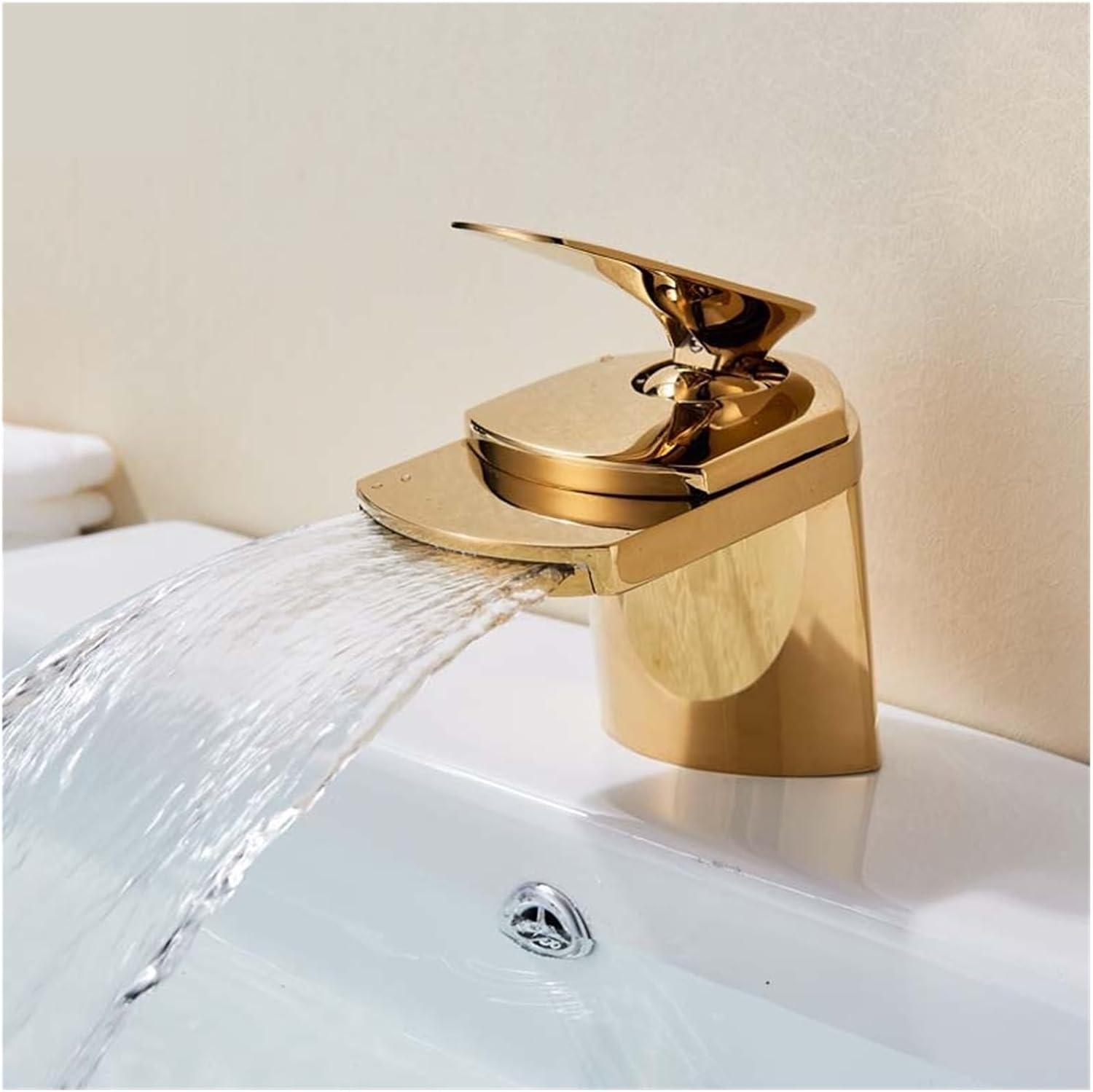 Robinet salle de bain cascade 3 voies en laiton