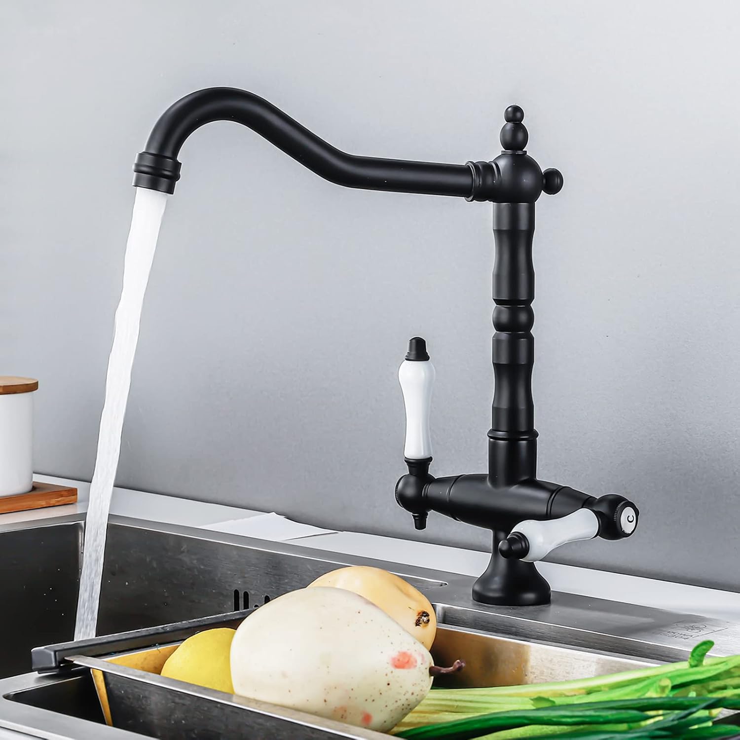 Robinet cuisine vintage purificateur d'eau en laiton