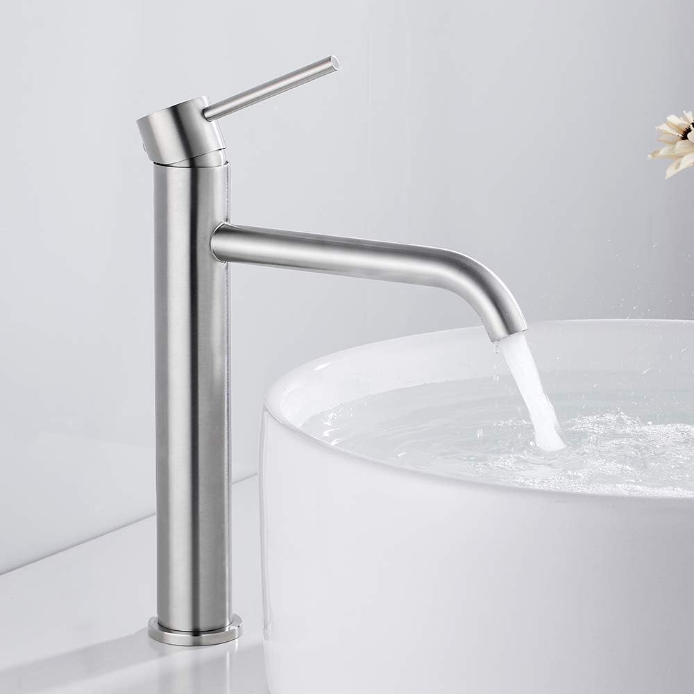 Robinet haut pour vasque salle de bain en laiton