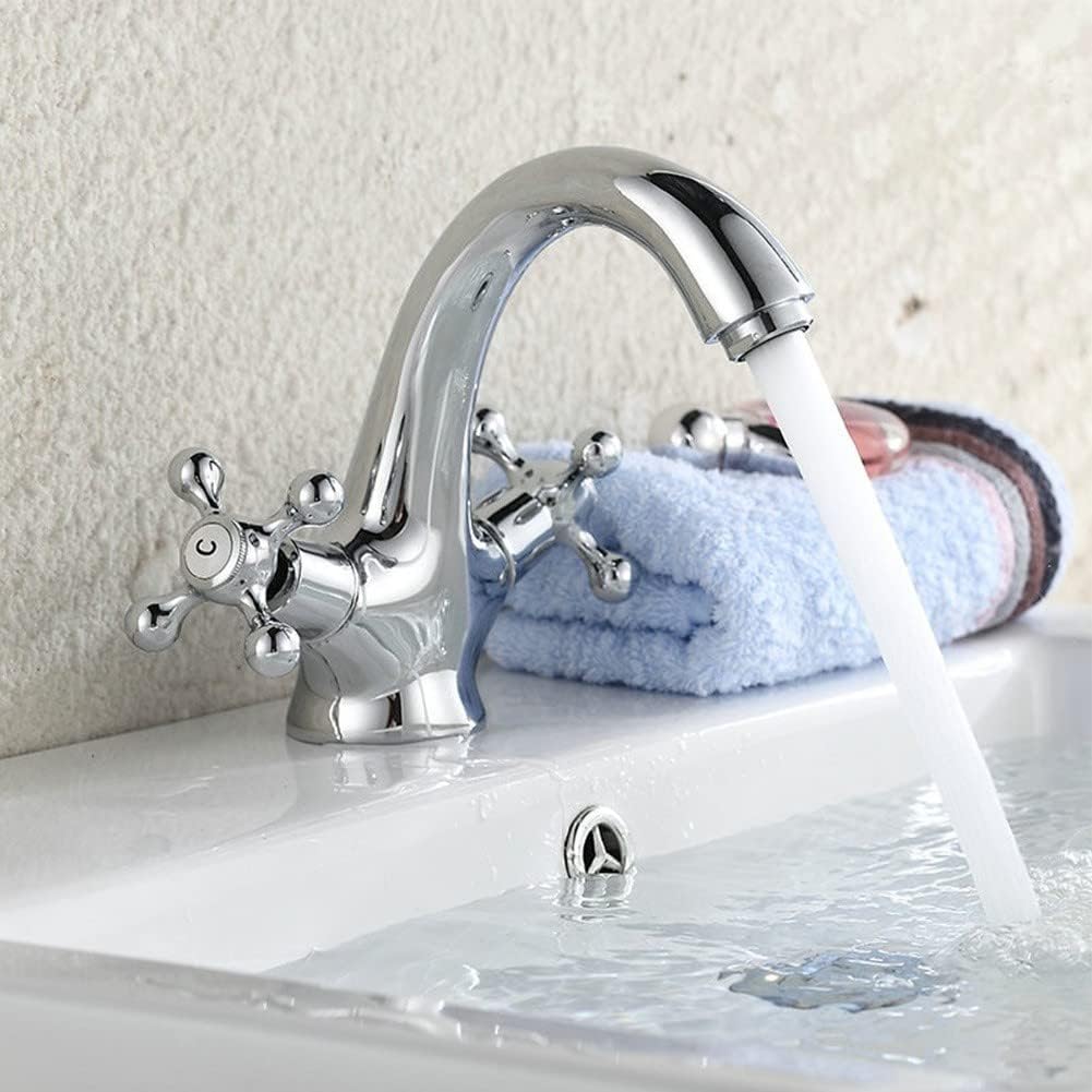 Robinet vintage pour salle de bain en laiton