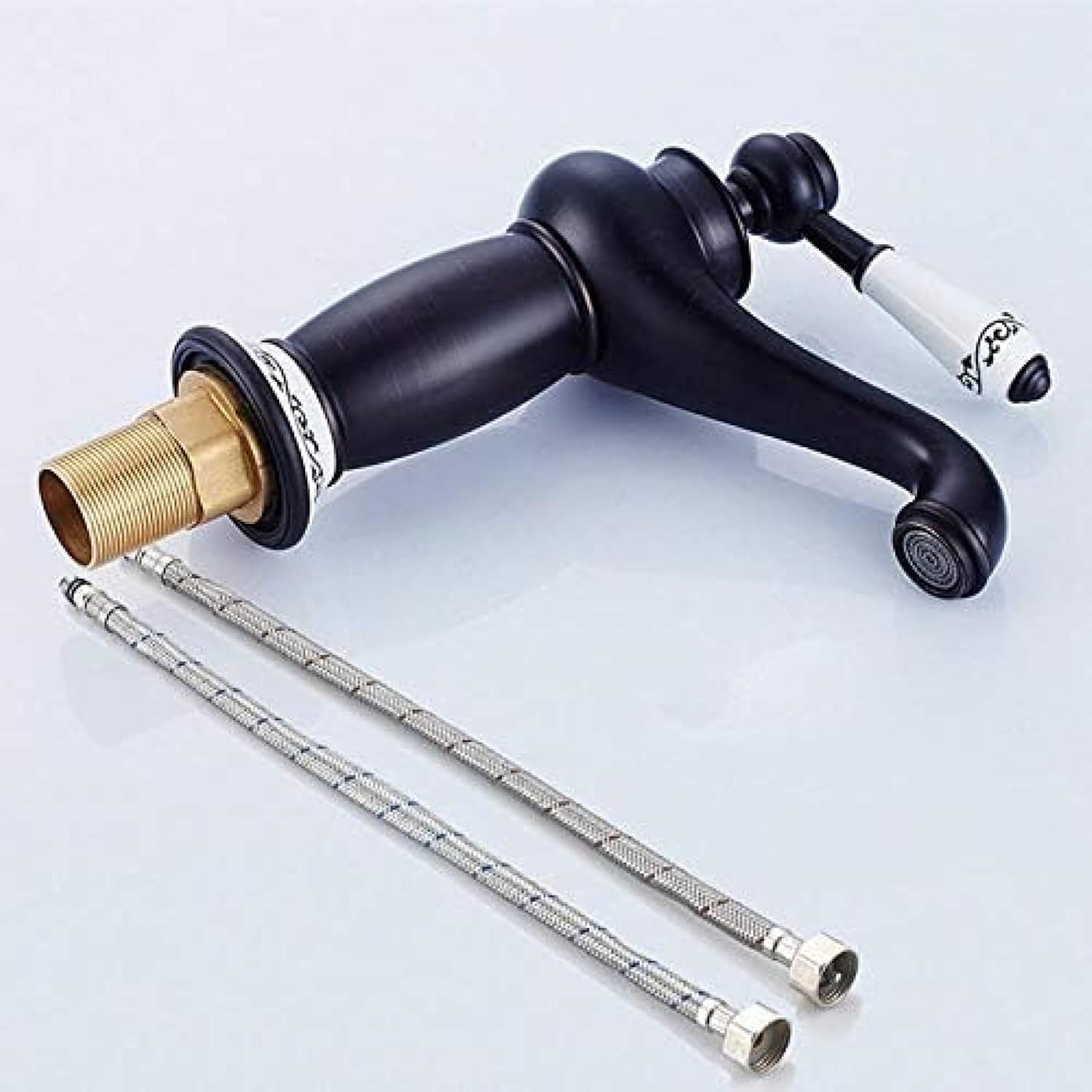 Robinet vintage pour salle de bain en laiton