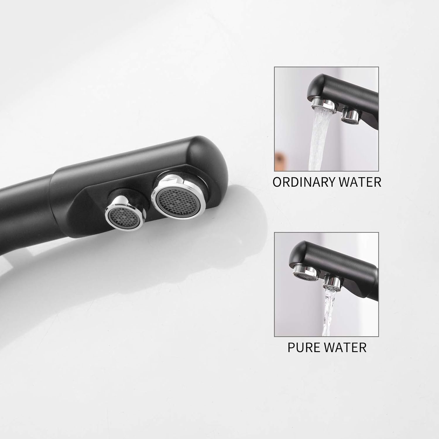 Robinet cuisine purificateur d'eau en laiton