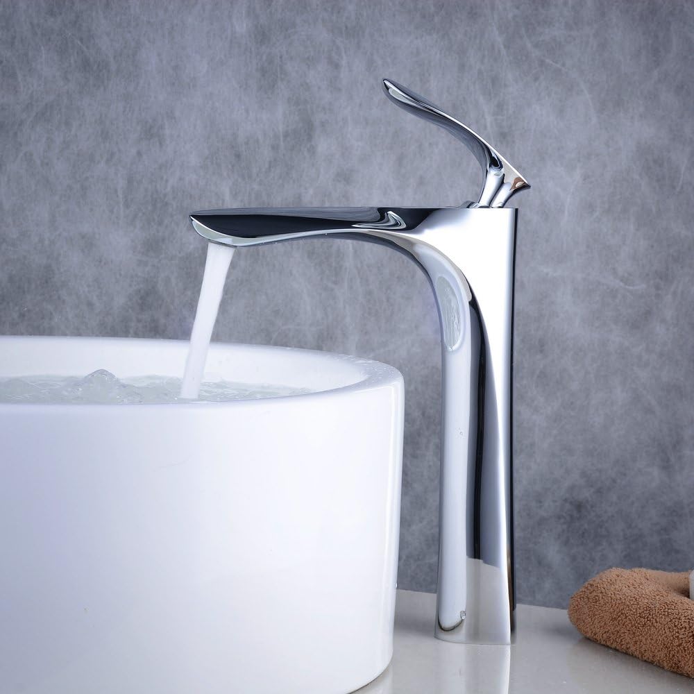 Robinet haut pour vasque salle de bain en laiton