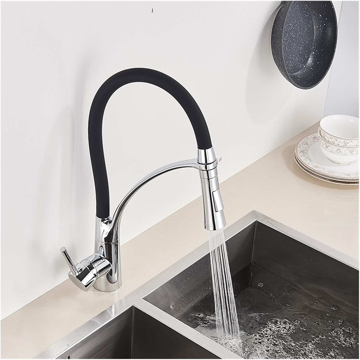 Robinet de cuisine flexible en laiton