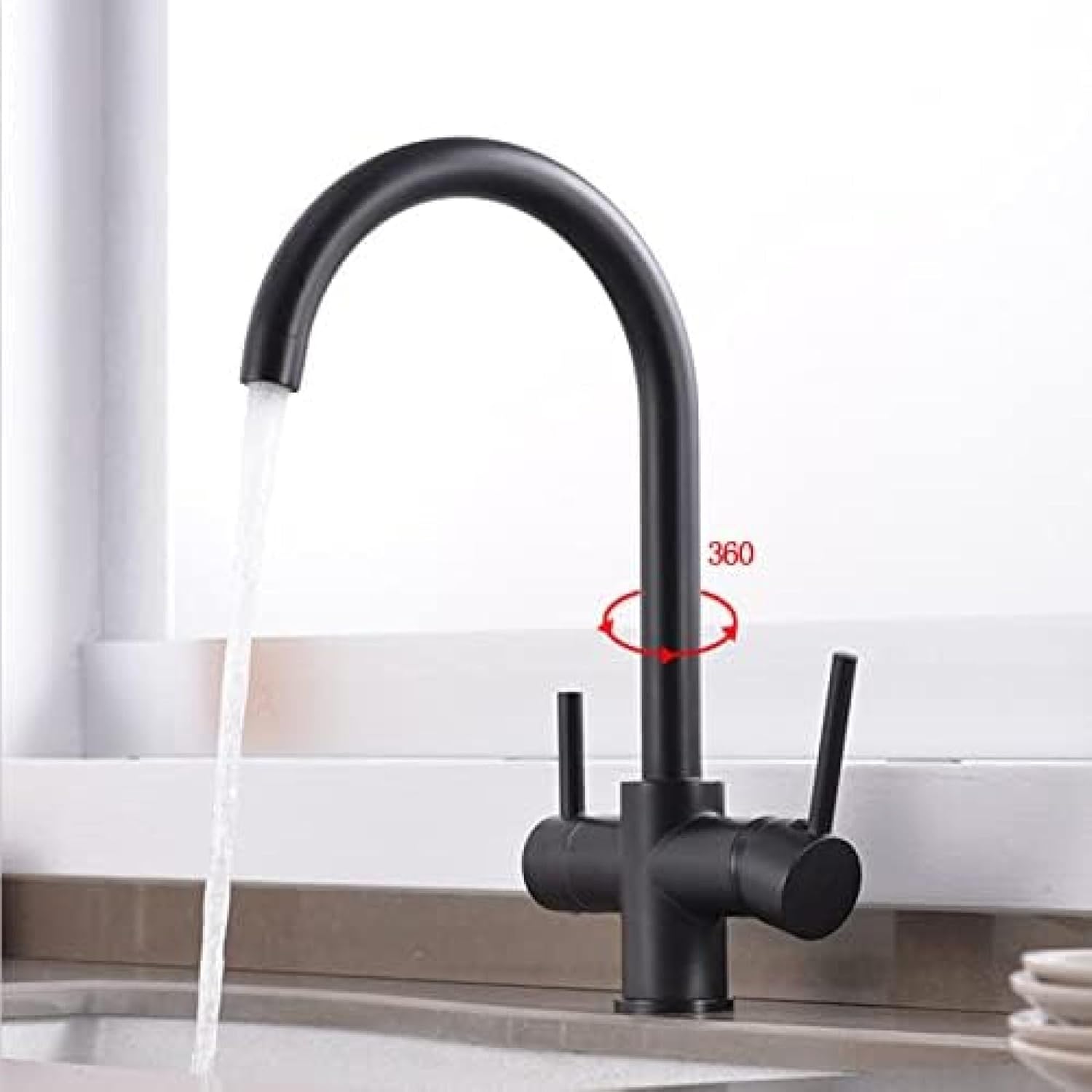 Robinet cuisine purificateur d'eau en laiton