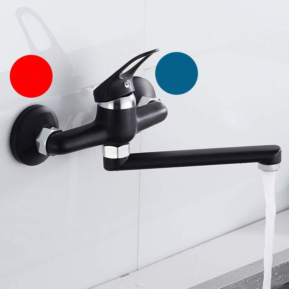 Robinet mural pour cuisine en laiton
