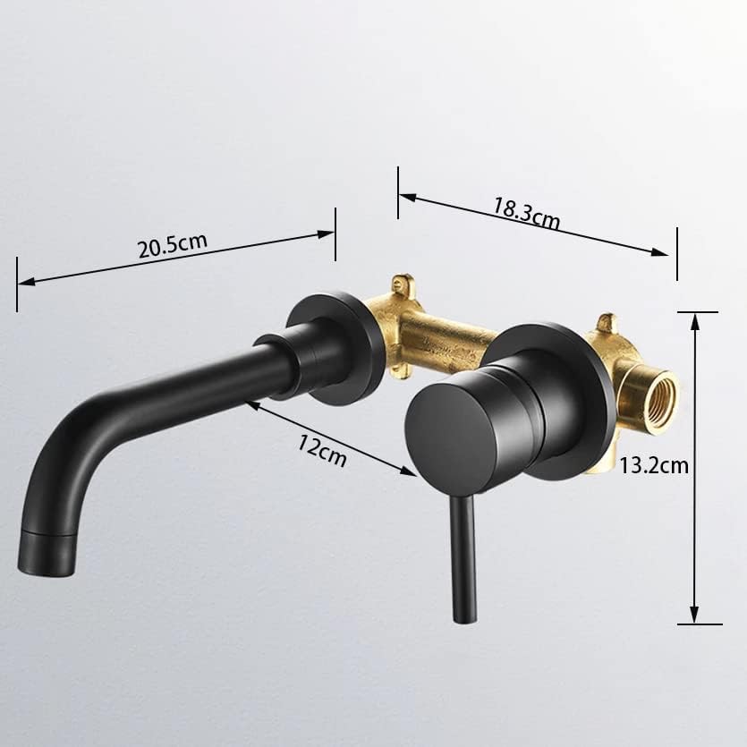 Robinet encastrable pour salle de bain en laiton