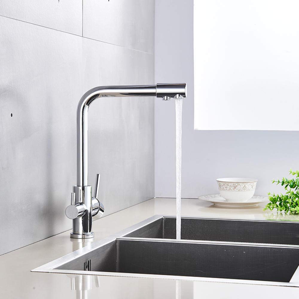 Robinet cuisine purificateur d'eau en laiton