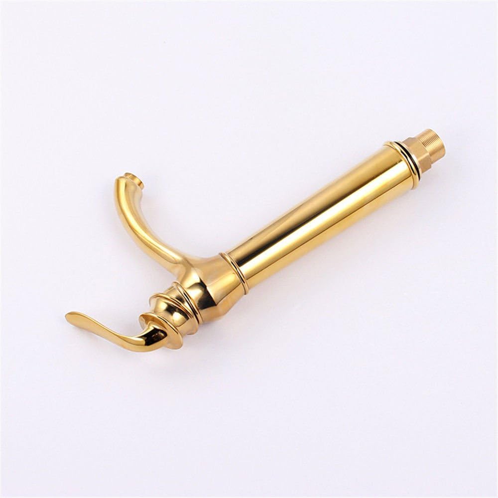 Robinet haut vintage pour vasque salle de bain en laiton
