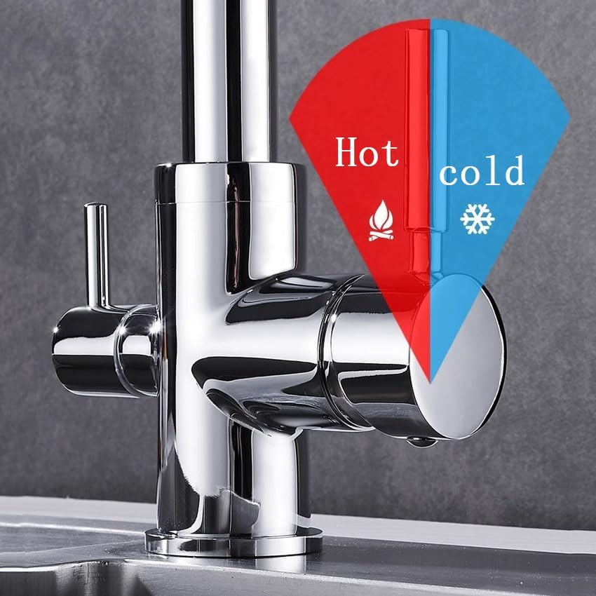 Robinet cuisine purificateur d'eau en laiton