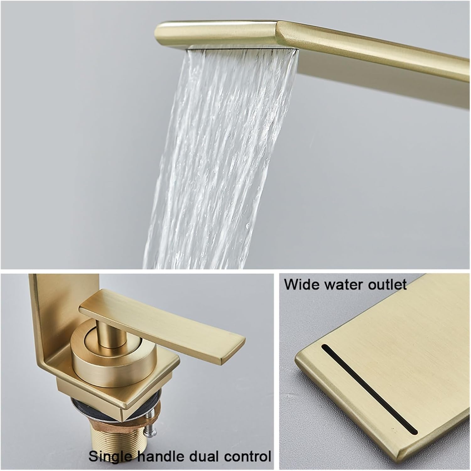 Robinet cascade salle de bain en laiton