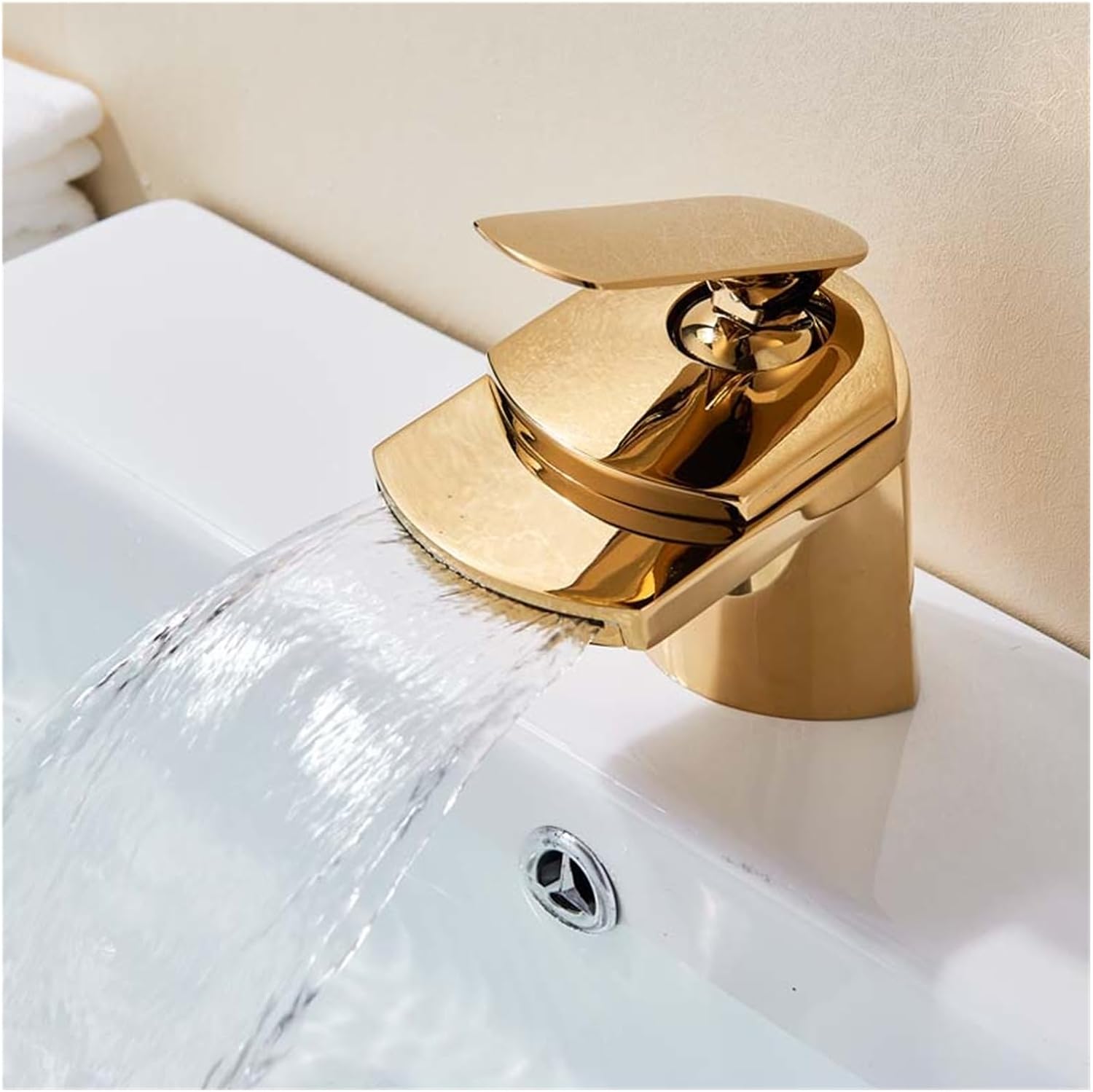 Robinet salle de bain cascade 3 voies en laiton