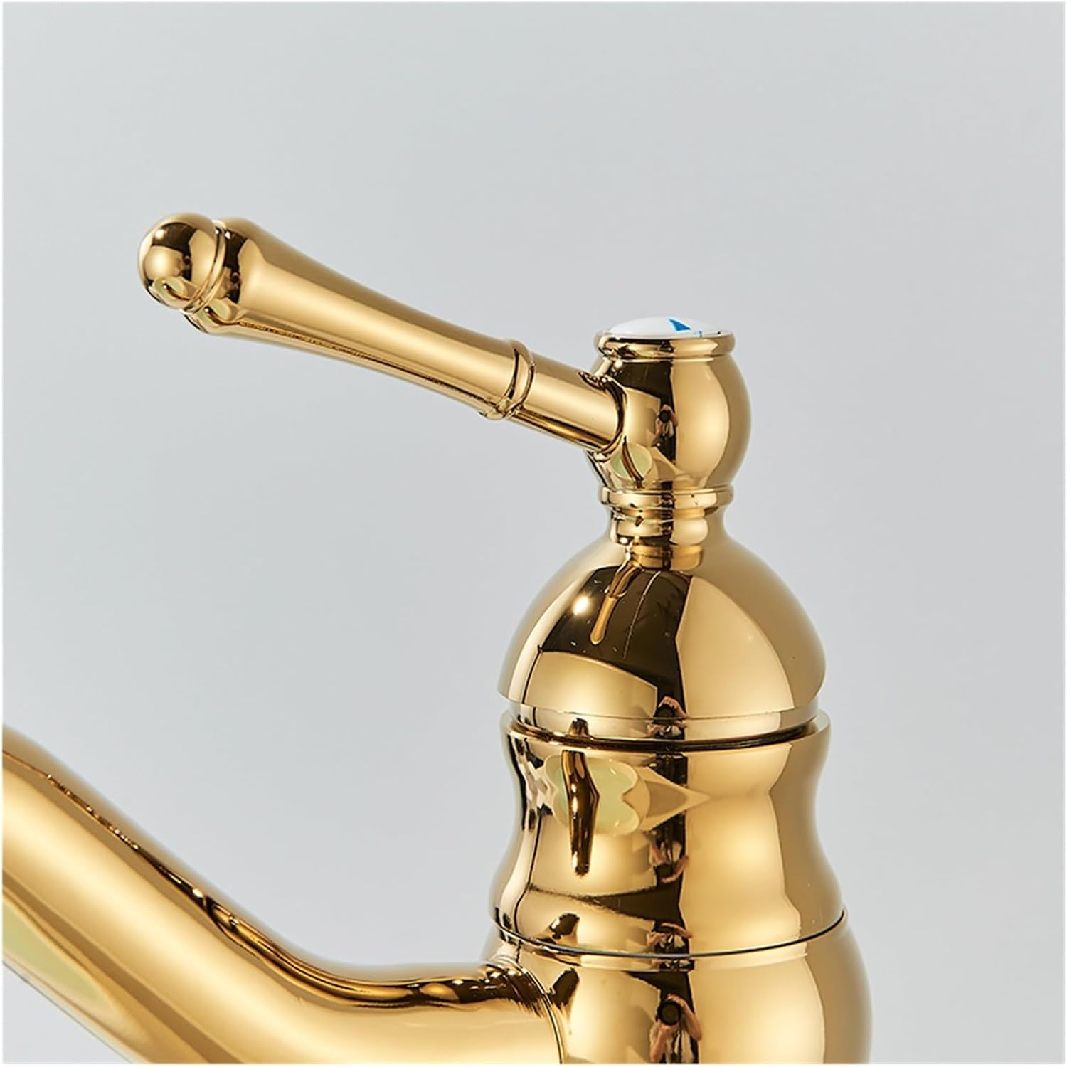Robinet haut vintage pour vasque salle de bain en laiton