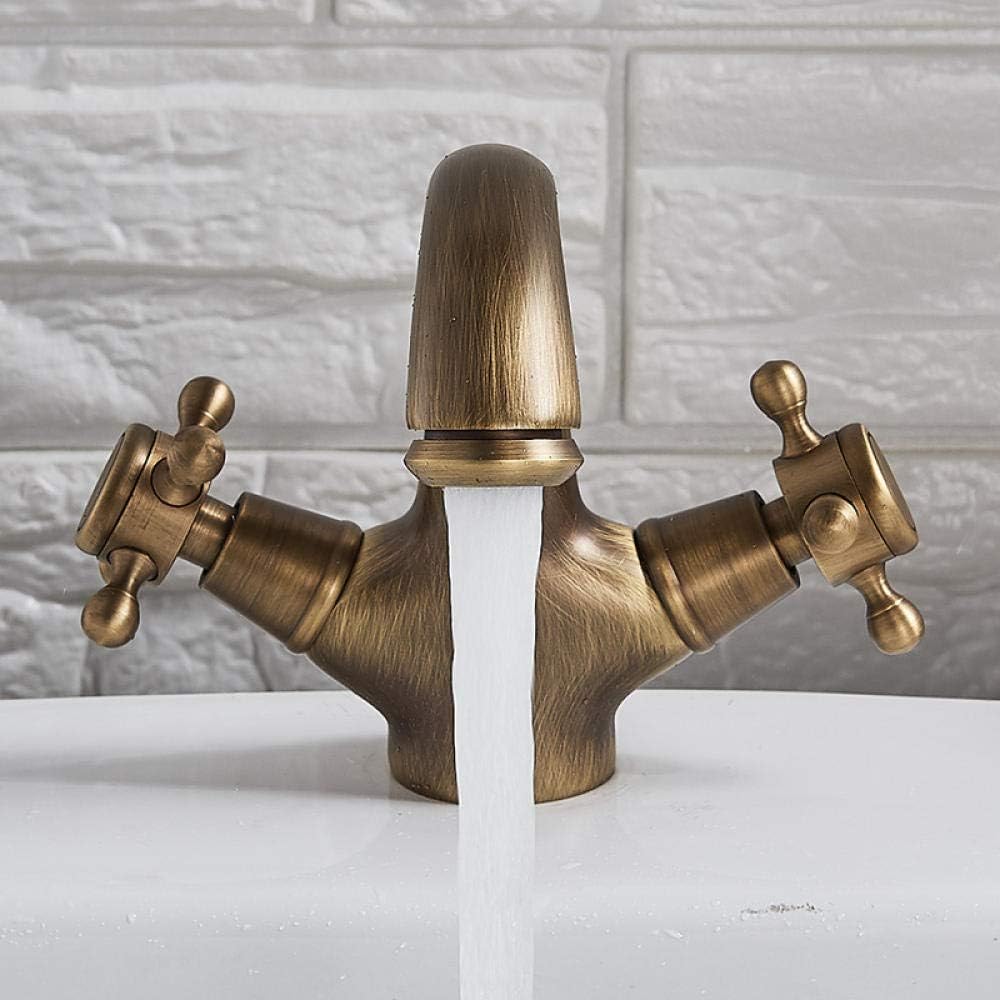 Robinet vintage pour salle de bain en laiton