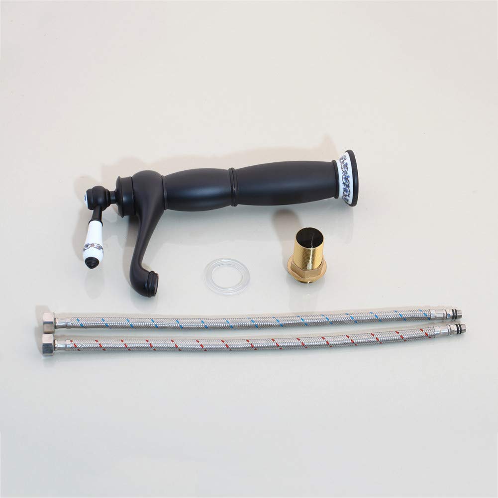 Robinet haut vintage pour vasque salle de bain en laiton