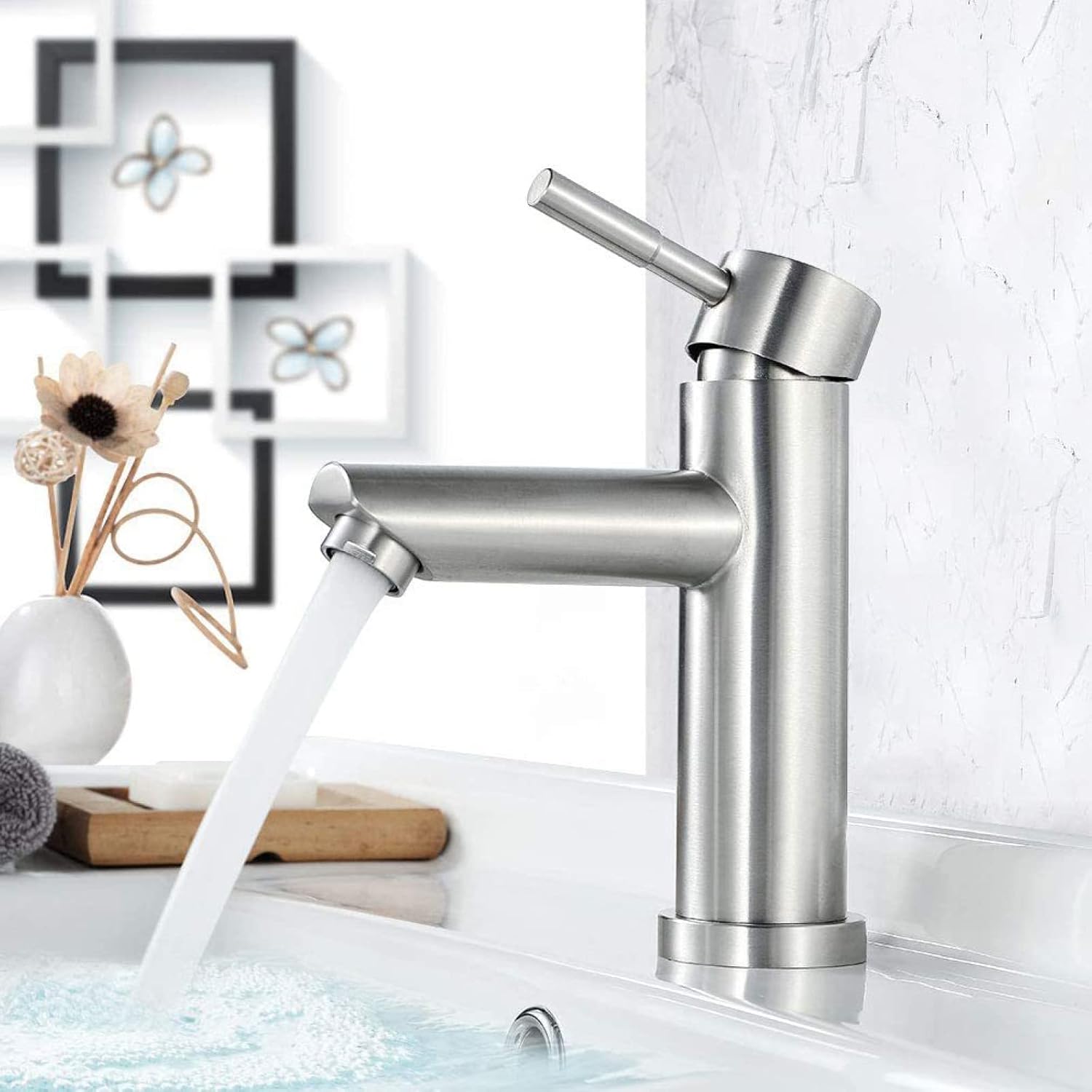 Robinet lavabo salle de bain en laiton