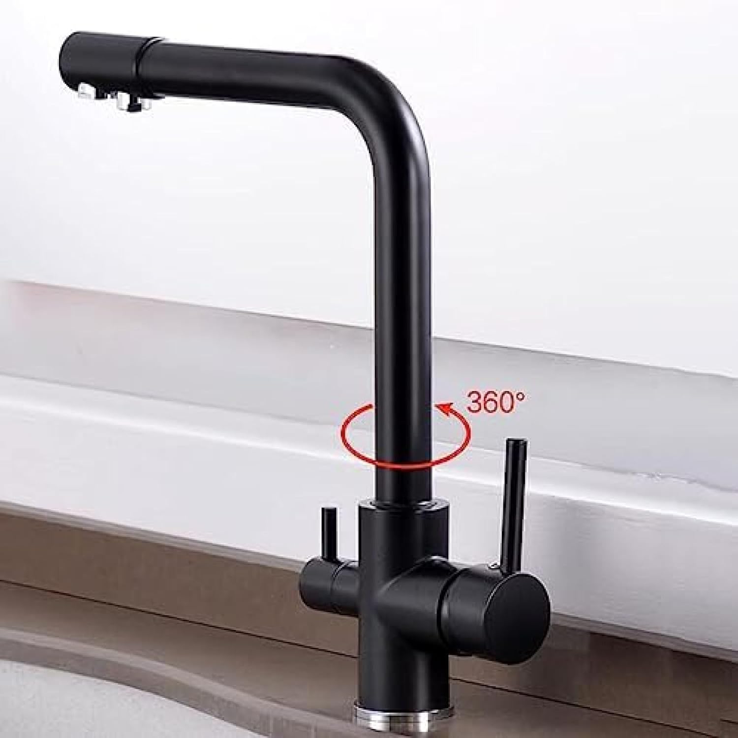 Robinet cuisine purificateur d'eau en laiton