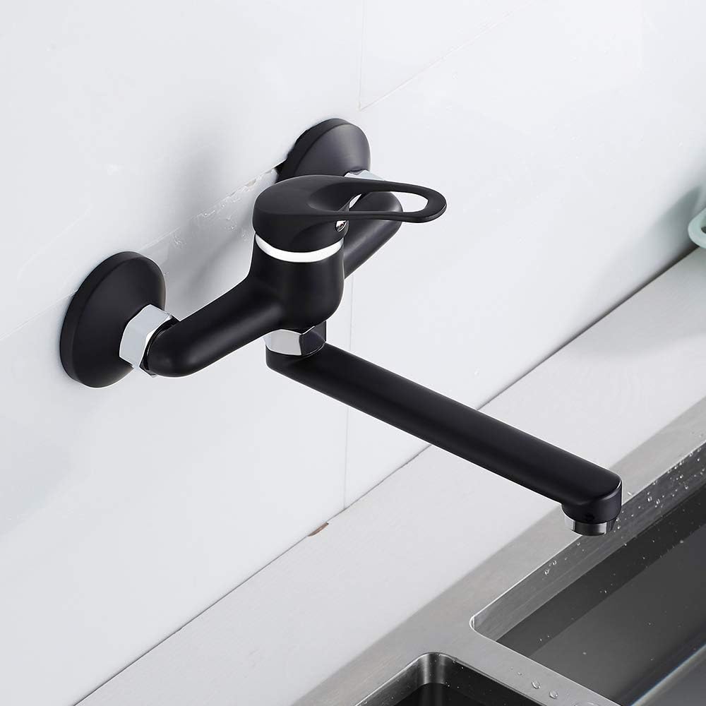 Robinet mural pour cuisine en laiton