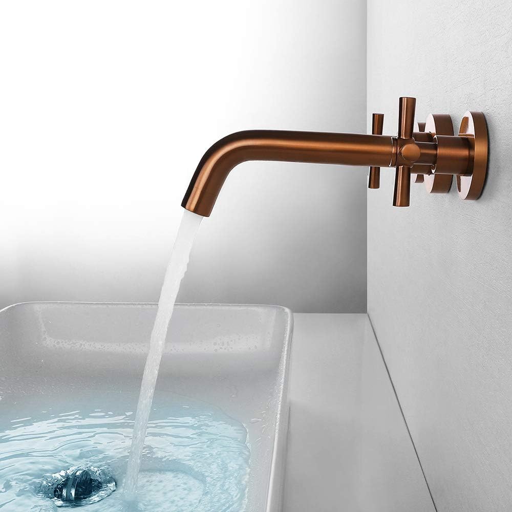 Robinet mural pour salle de bain mural en laiton