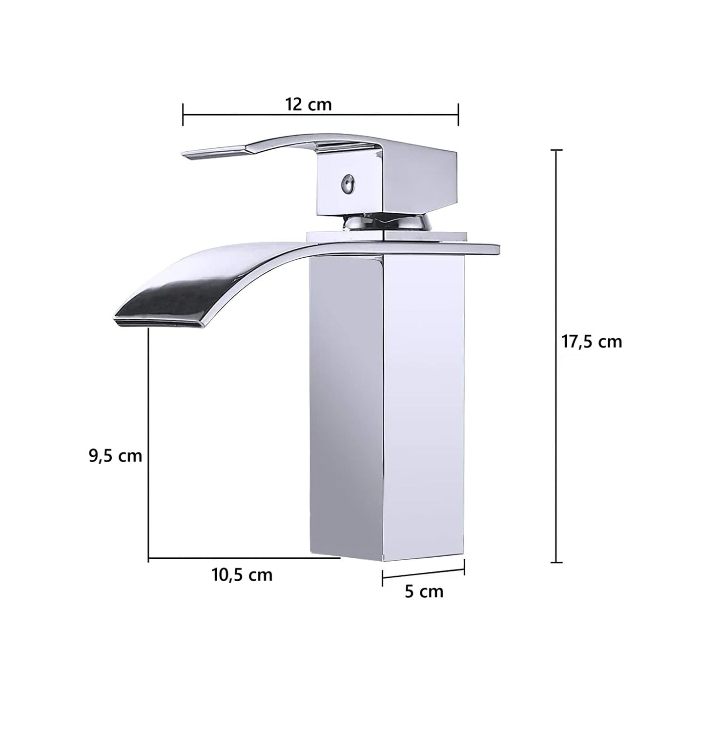 Robinet cascade salle de bain en laiton