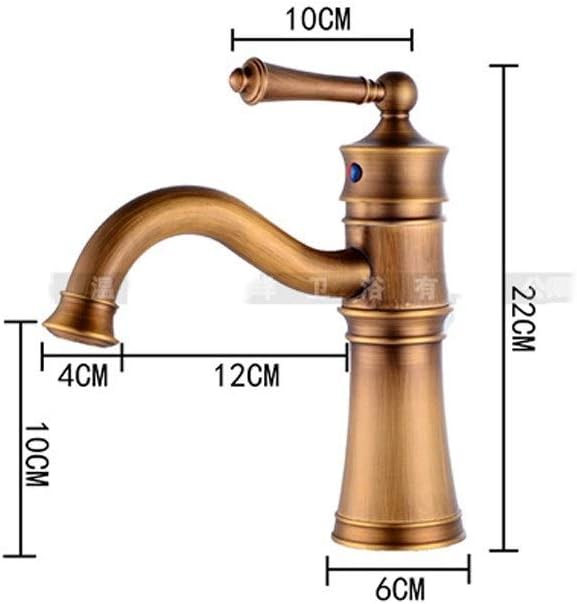 Robinet salle de bain vintage en laiton