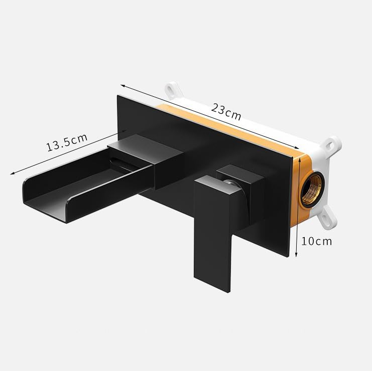Robinet encastrable cascade pour salle de bain en laiton