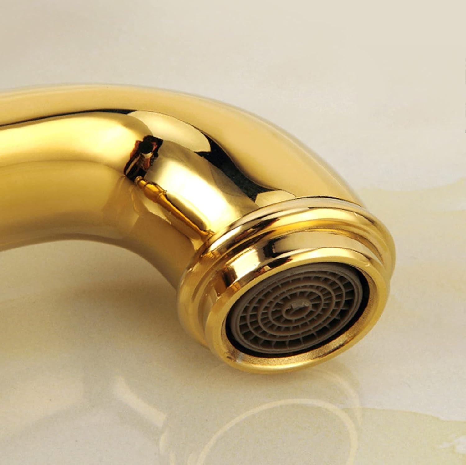 Robinet haut vintage pour vasque salle de bain en laiton
