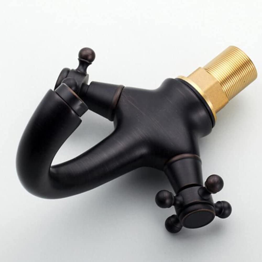 Robinet vintage pour salle de bain en laiton