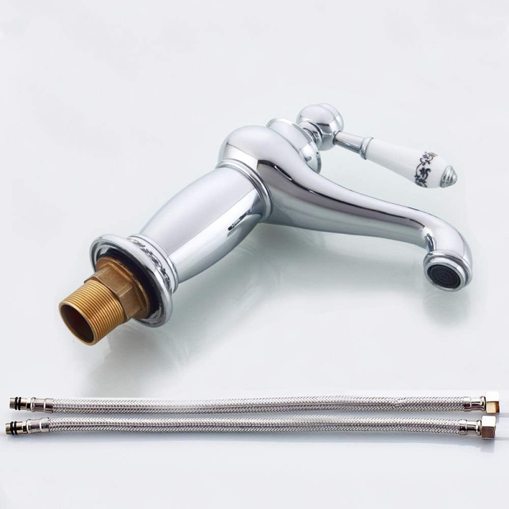 Robinet vintage pour salle de bain en laiton