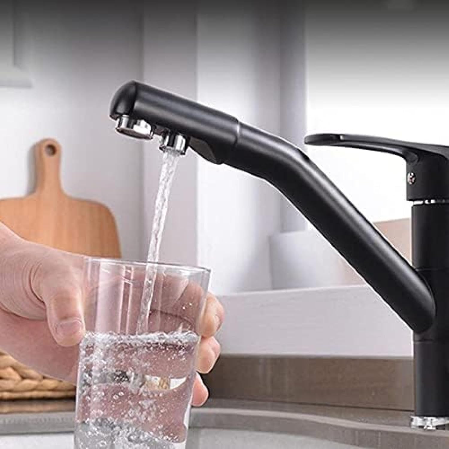 Robinet cuisine purificateur d'eau en laiton