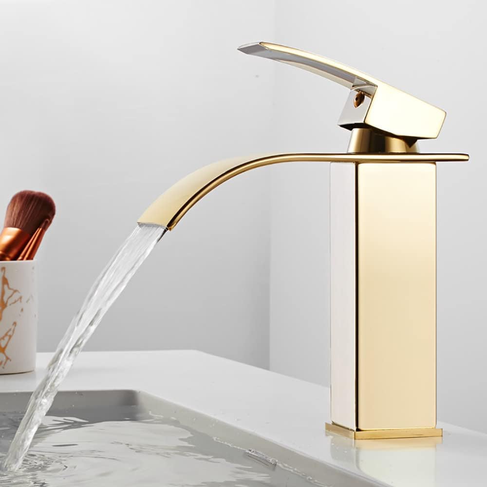 Robinet cascade salle de bain en laiton