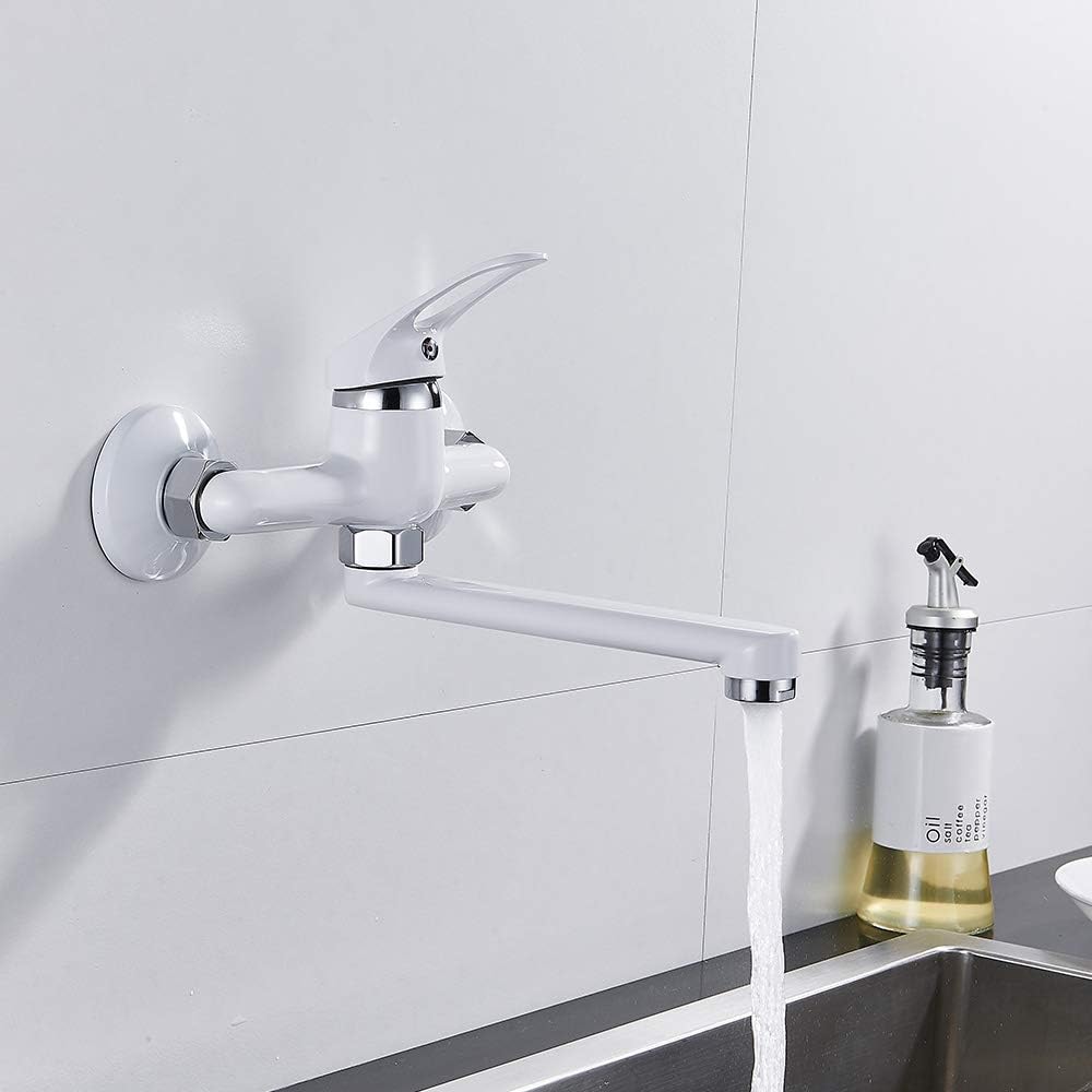 Robinet mural pour cuisine en laiton
