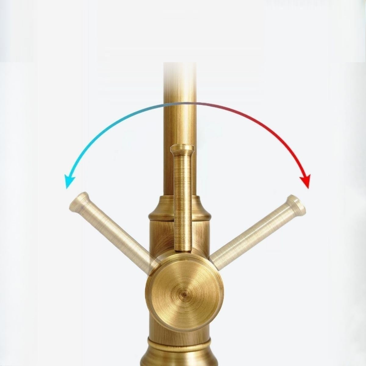 Robinet vintage pour cuisine en laiton