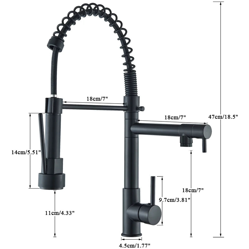 Robinet cuisine flexible en laiton