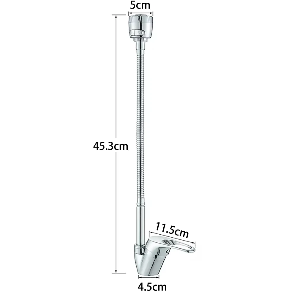 Robinet flexible pour cuisine col de cygne en laiton