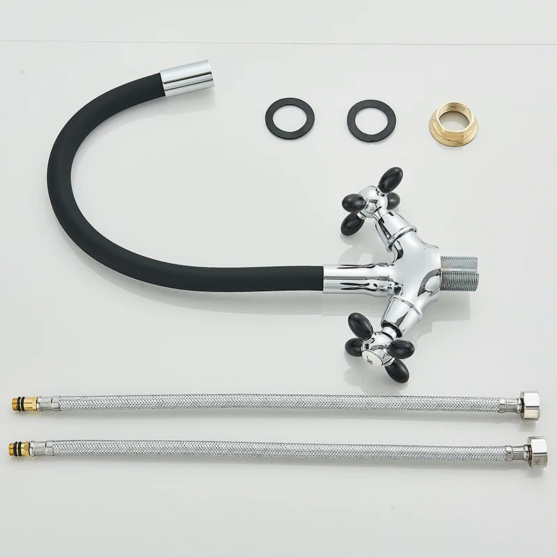 Robinet flexible pour cuisine en inox