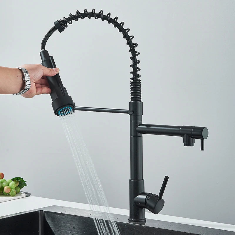 Robinet cuisine flexible en laiton