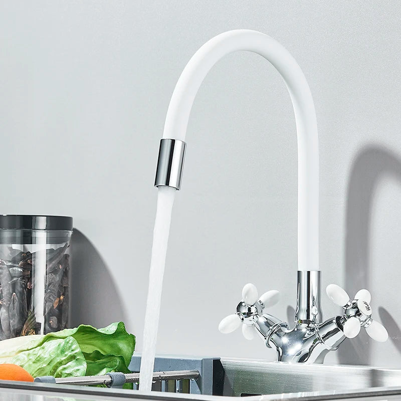 Robinet flexible pour cuisine en inox